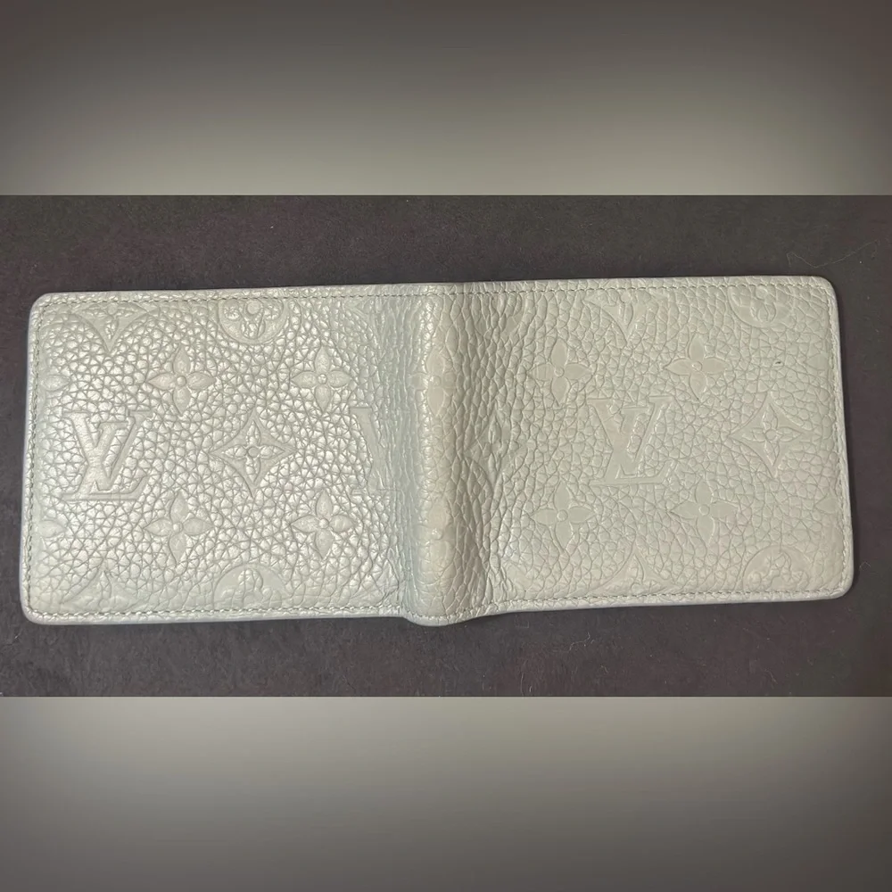 Louis Vuitton Monogram Taurillon Leather Wallet- Snow  #M14252